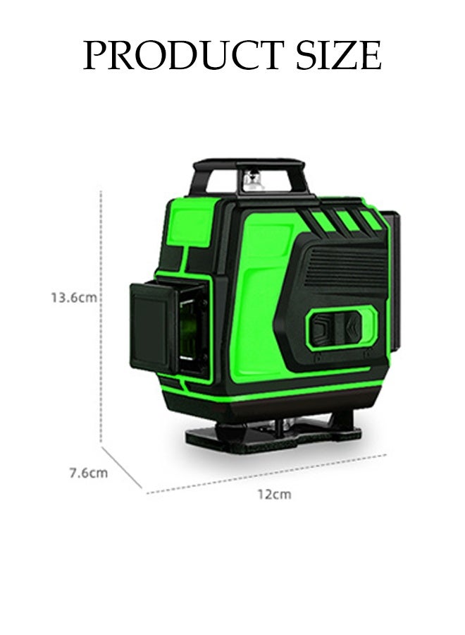 DUNISO 4D Laser Level Multifunctional 360° Self Leveling Rechargeable 12 Lines Green Laser Spirit Level Self Leveling, Horizontal and Vertical Cross Line Lazer Tool with Remote Control and Rechargeable Battery for Indoor Outdoor - Image 3