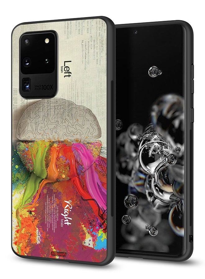 Tolwak Samsung Galaxy S20 Ultra Protective Case Cover Abstract Brain Science Artwork - Image 1