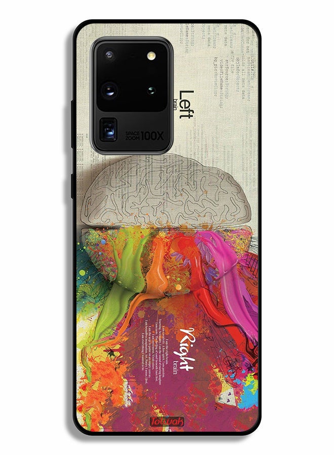Tolwak Samsung Galaxy S20 Ultra Protective Case Cover Abstract Brain Science Artwork - Image 2