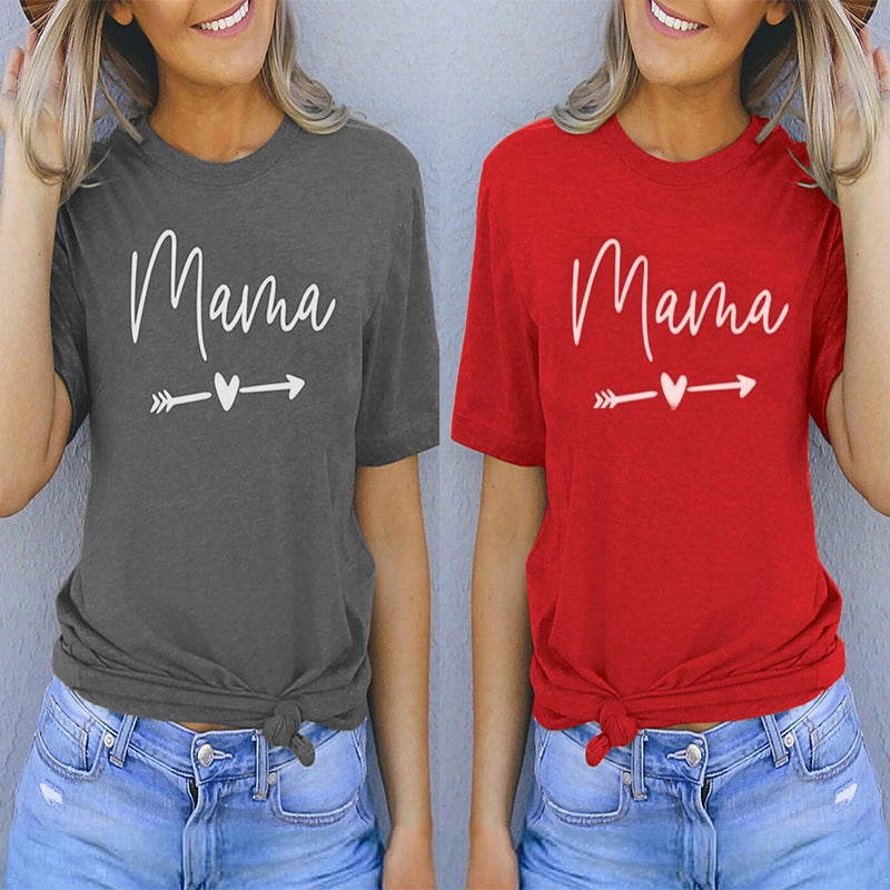 2020 AliExpress ebay Europe and the United States summer new women's clothing large size fashion all-match round neck letter printing T-shirt women gray S - Image 2