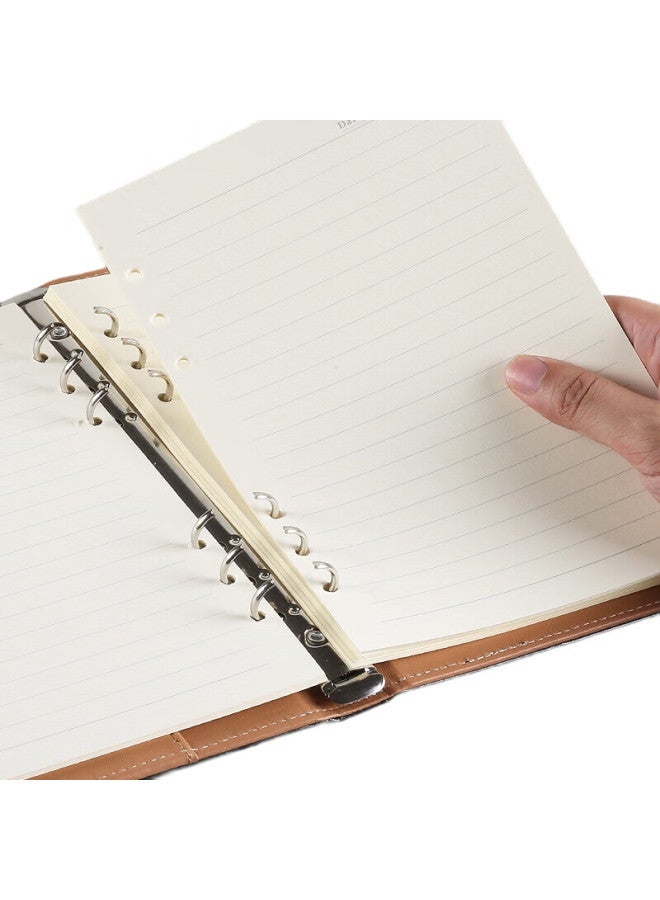 Shen Shi Shen 90 Sheets Loose-Leaf Notebook Refill, Thickened 100G Beige Paper, Suitable For 6-Ring A5 Loose-Leaf Notebook, Ruled Style J8025 - Image 3