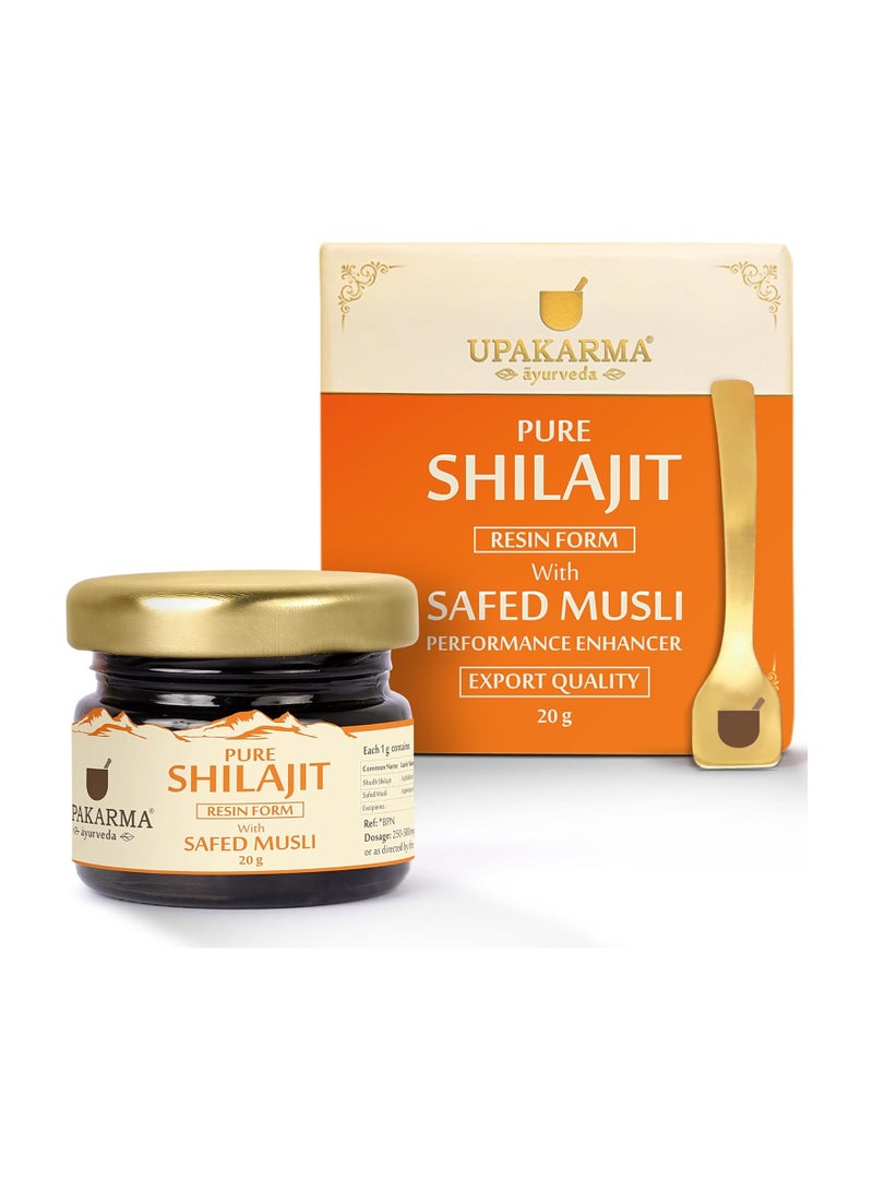 UPAKARMA UPAKARMA Shilajit with Safed Musli Resin 20g - Image 1