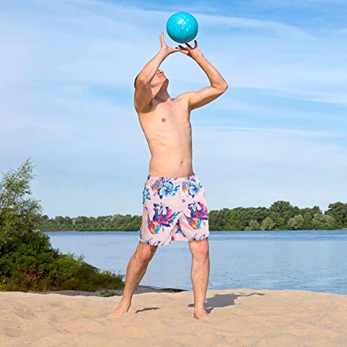 FEIXIANG Mens Quick Dry Swim Trunk with Breathable Mesh Lining Beach Shorts with Pockets Pink - Image 5
