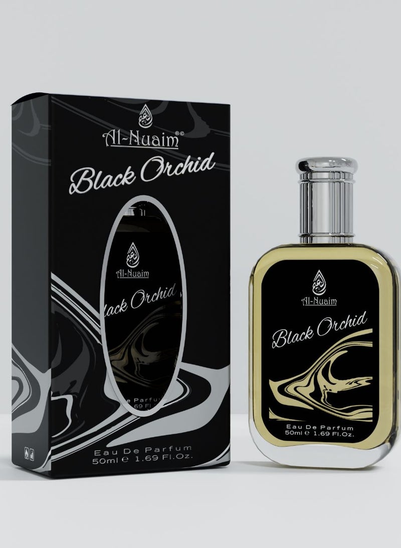 Al Nuaim Al-Nuaim Black Orchid Eau De Parfum for Men & Women - 50ml | EDP Perfume | Long Lasting & Luxury Fragrance - Image 1