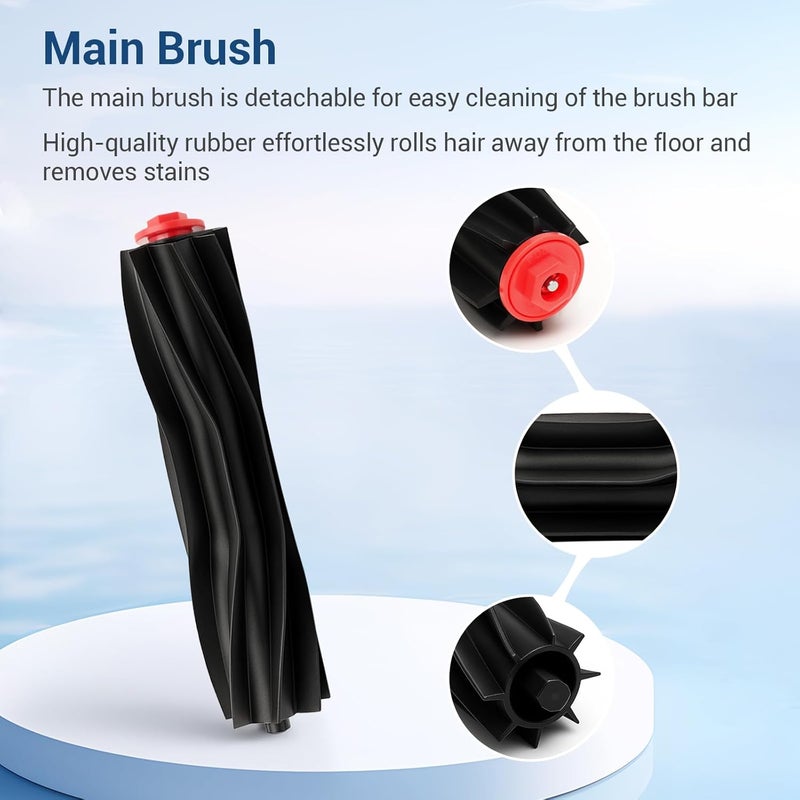 BUXEBUX 20 Pack Replacement Parts Accessory for Eufy S1 Pro Omni, S1 Robot Vacuums kit, 2 Rolling Mops, 1 Main Roller Brush, 4 HEPA Filters, 6 Side Brushes, 6 Dust Bags, 1 Clean Tool - Image 5