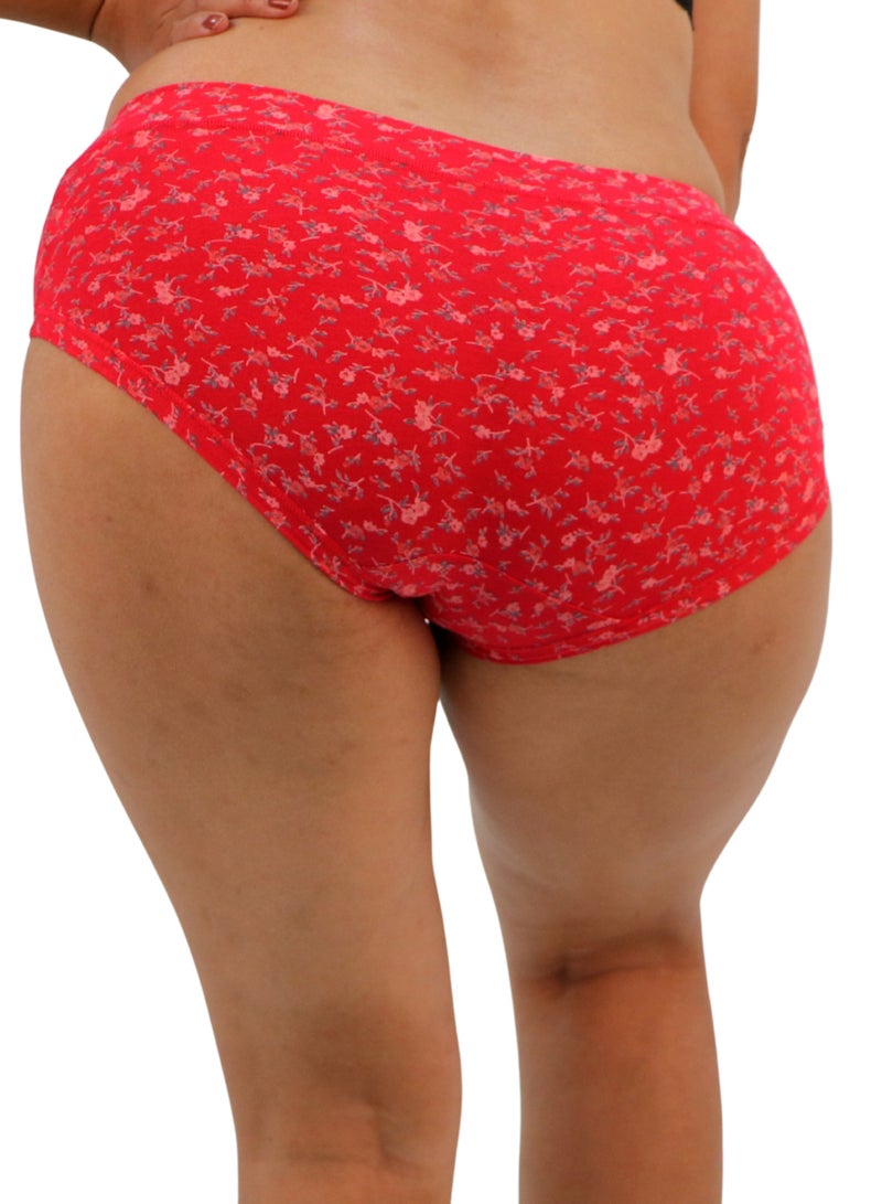 JOANNA JOANNA 152238 Women's Floral Design Mid Rise 3-Pack Panties, Multicolor  - Image 4