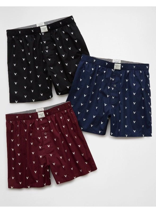 American Eagle AEO Men's Stretch Boxer Short 3-Pack - Image 1