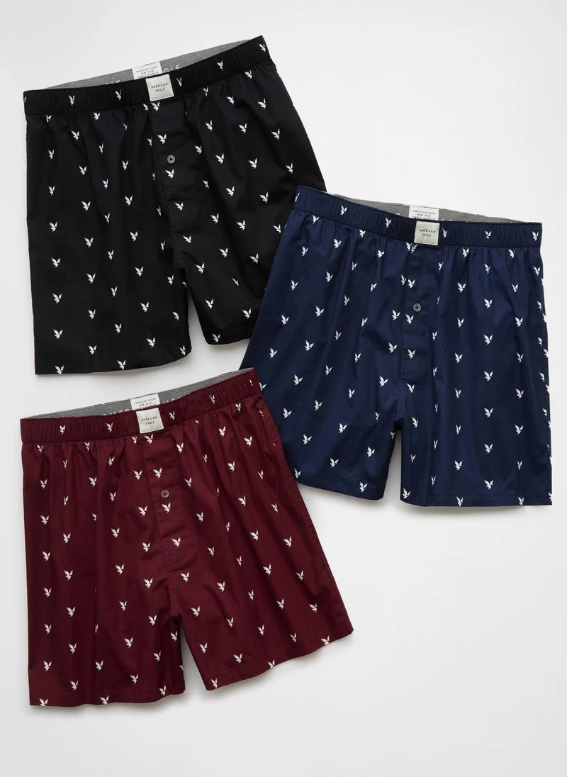 American Eagle AEO Men's Stretch Boxer Short 3-Pack