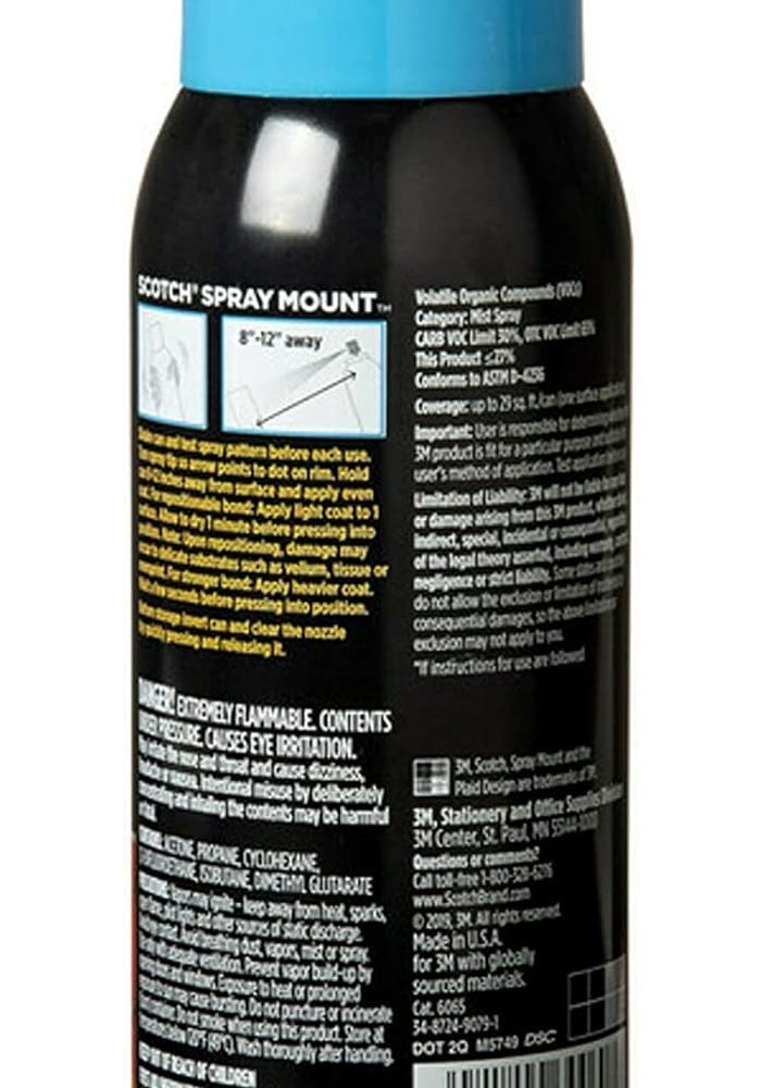 Scotch Spray Mount Repositionable Adhesive 10.3oz (305g) - Ideal for Mock-ups and Presentations - Image 2