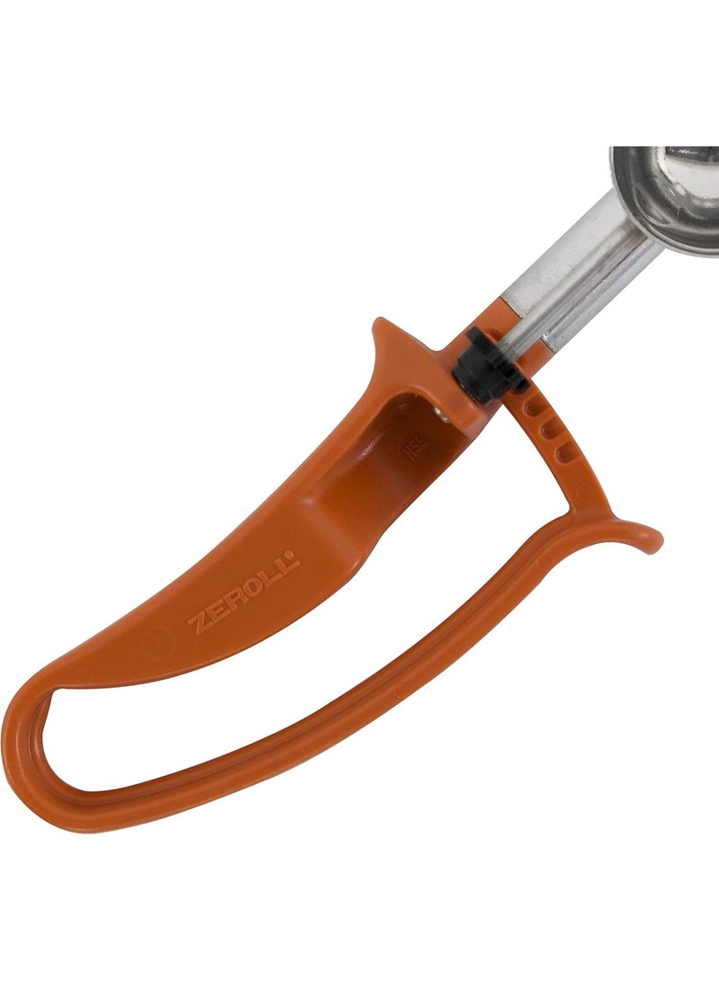 Zeroll 2050 Universal Standard Length EZ Disher Food Portion Control Scoop Designed for Right or Left Hand Use Dishwasher Safe NSF Approved, 1 1/2-Inch, Rust - Image 2