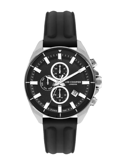 LEE COOPER Men's Multi Function Black Dial Watch - LC07881.351