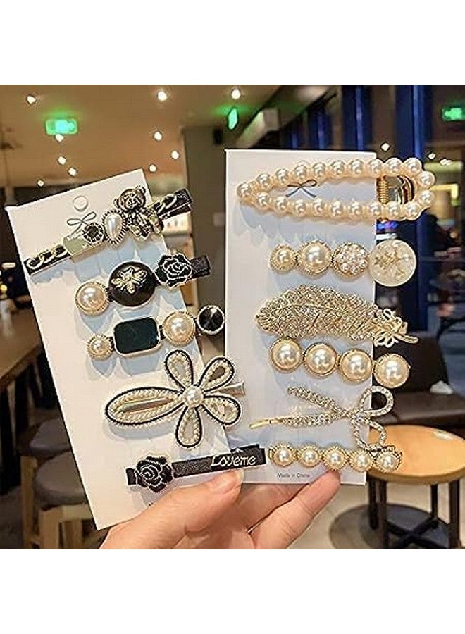 SHIDARA 11 Piece Korean Style Pearl Hair Clips Large Hair Clips Pins Barrette Hair for Women Girls Fashion Hair Accessories Hair Accessories set - Image 4