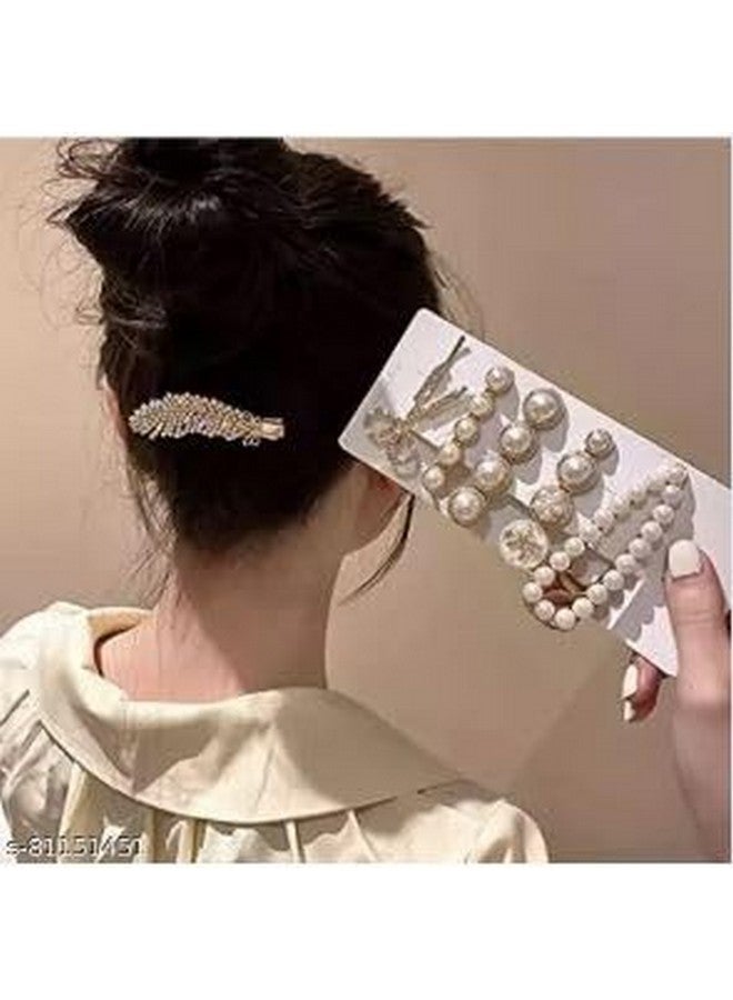 SHIDARA 11 Piece Korean Style Pearl Hair Clips Large Hair Clips Pins Barrette Hair for Women Girls Fashion Hair Accessories Hair Accessories set - Image 2
