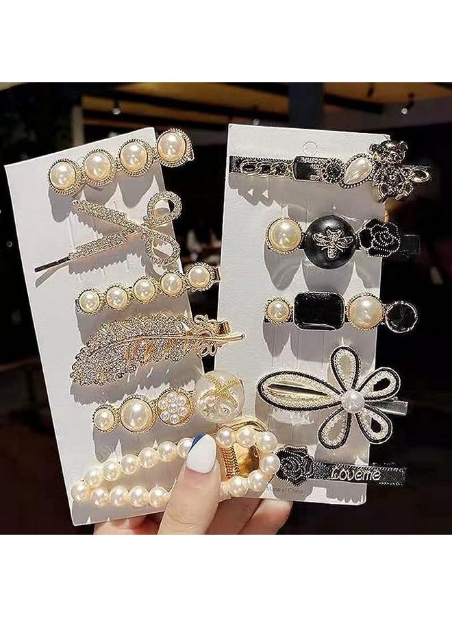 SHIDARA 11 Piece Korean Style Pearl Hair Clips Large Hair Clips Pins Barrette Hair for Women Girls Fashion Hair Accessories Hair Accessories set - Image 1