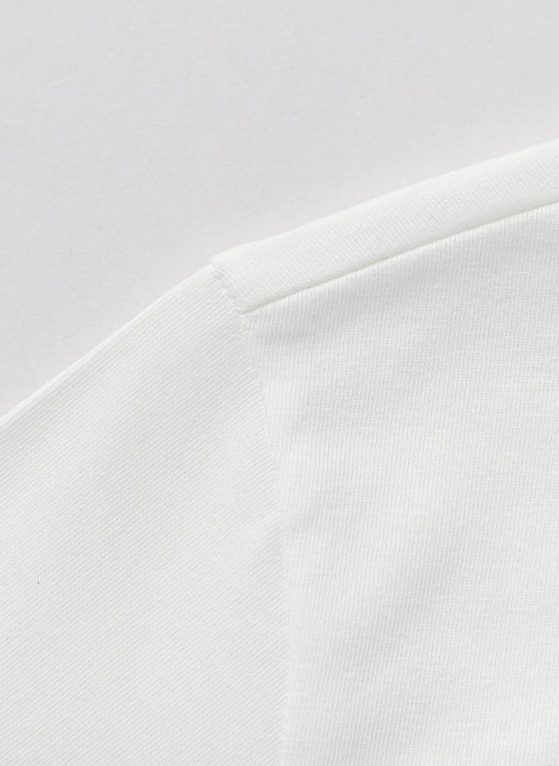 Balabala Off White Toddler Girls Round v-neck long-sleeved T-shirt for Women | Best Price UAE