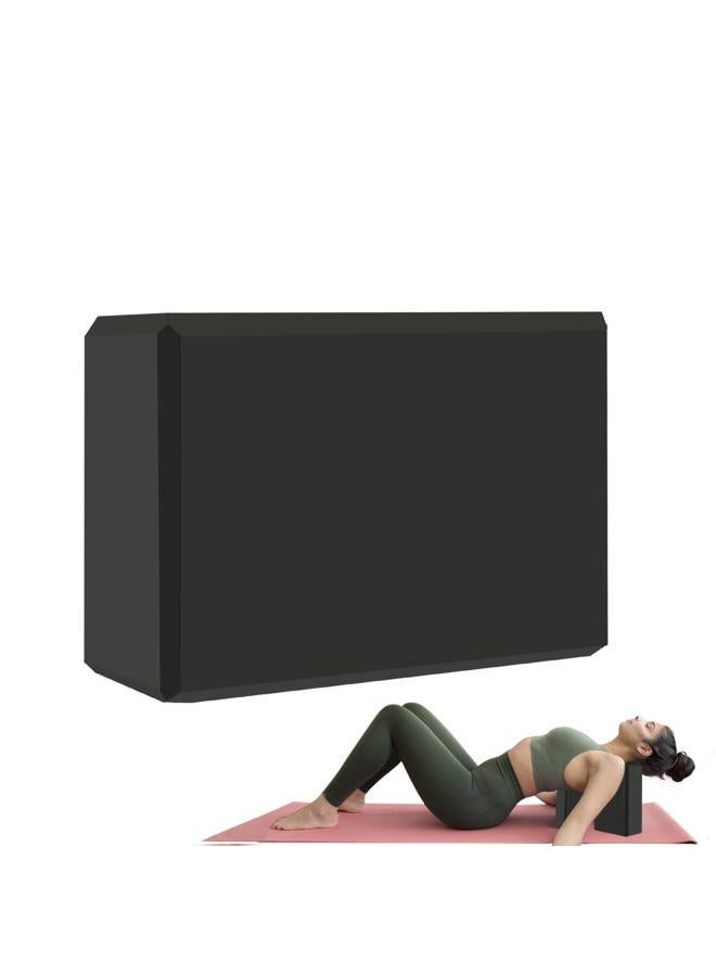 MBKHFLL Yoga Block - Supportive Latex-Free Eva Foam - Soft Non-Slip Surface with Beveled Edges for Yoga, Pilates, Meditation - Yoga Accessories for Stability, Balance, Deepen Stretches (black) - Image 1
