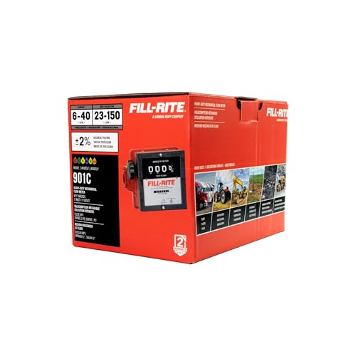 FILL RITE Fill-Rite 901C 1" 6-40 GPM 4-Digit Mechanical Fuel Transfer Meter in Gallons - Extreme Accuracy Meter for Fleet Fuel Management - Versatile Fluid Compatibility - Image 3