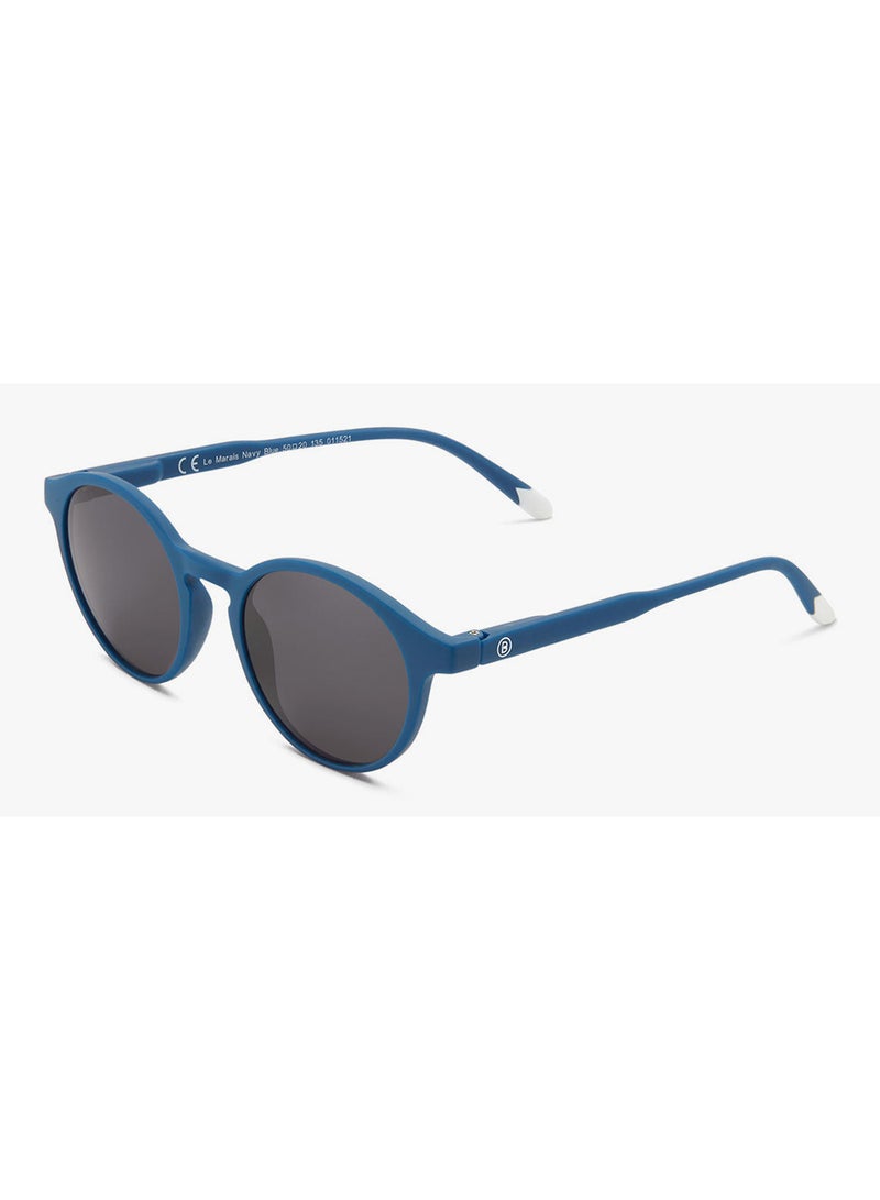 BARNER Le Marais Navy Blue Sun - Unisex  Round Sunglasses - Image 4