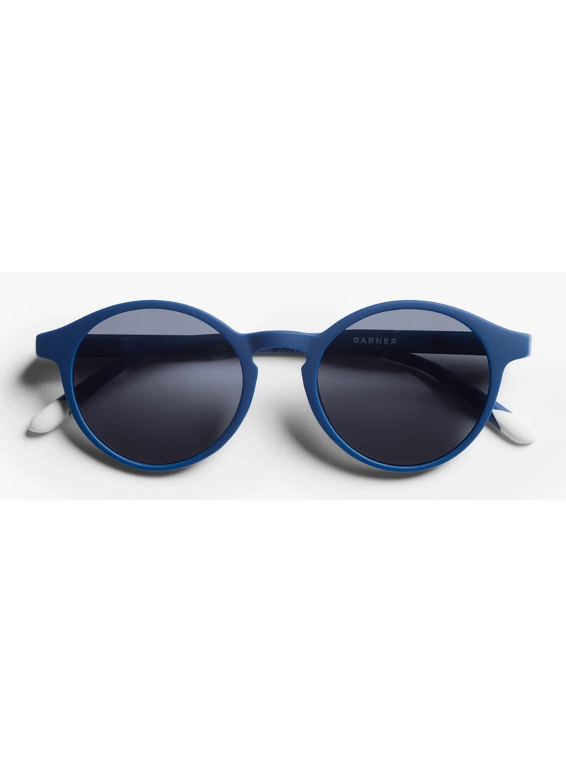 BARNER Le Marais Navy Blue Sun - Unisex  Round Sunglasses - Image 1