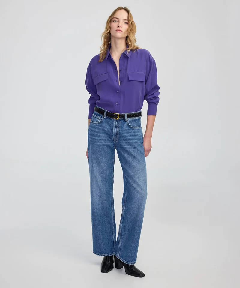 Ipekyol Relaxed Fit Flap Pocket Shirt