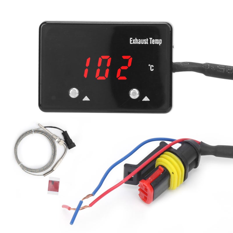 CNSPEED Exhaust Gas Temp Gauge With Adjustable Warning Level - Electric EGT Meter For Towing Vehicles - Image 1