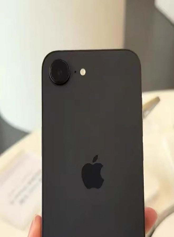 iyanzi For iPhone 16e 2025 Camera Lens Protector Tempered Glass,3D Alloy Ring Cover Case Original Color Perfect Match-2 Packs/Black - Image 5