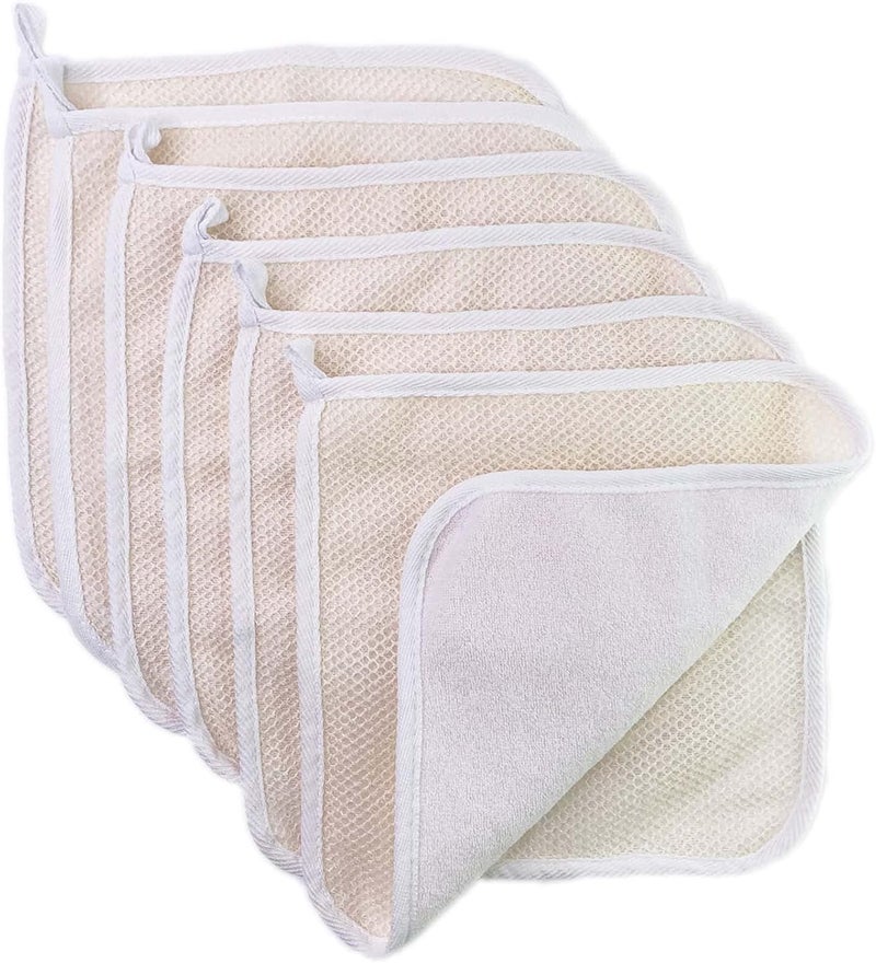 Soft Weave Washcloth for Face  Face Washcloths  Exfoliating Washcloths for Dead Skin  Exfoliating Towel Pack  Bulk  Washcloths Scrubber for Body and Face  Towel  6 Pack