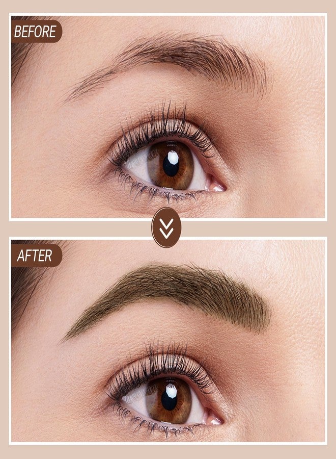 Erinde Waterproof Eyebrow Gel, Smudgeproof Longwear Tinted Brow Gel, Highly Tinted Liquid Eye Brow Makeup Filler Eyebrow, Easy and Quick Application With Precise Brush, 04 Smoky Grey - Image 2