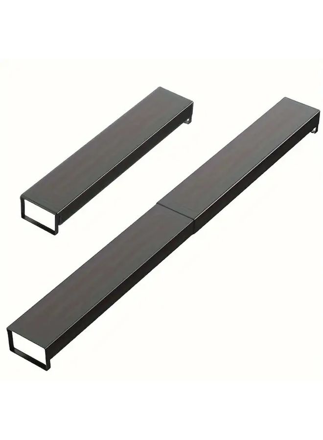 Black Adjustable Metal Gas Stove Rack Heat Resistant Range Vent Guard Oil Catcher - Image 2