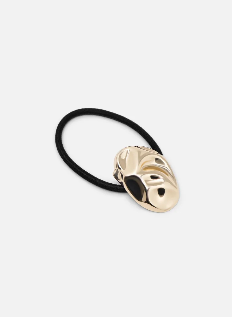 ليتشي ربطة شعر مزينة بمعدن