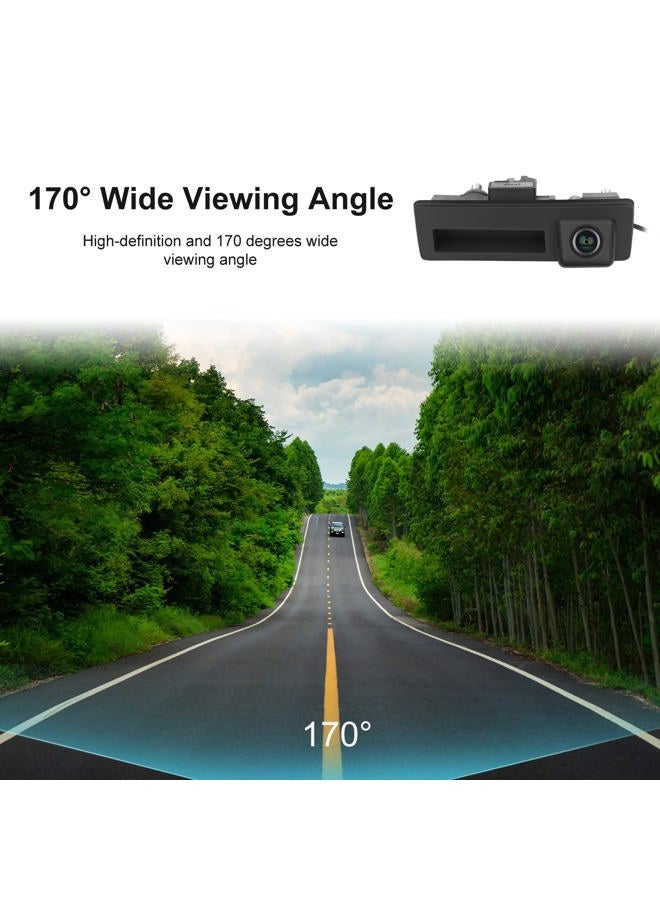 Camecho 170° Car Handle Backup Camera Rear View HD Camera Night Vision Reverse Parking Assistance for Audi for VW Tiguan/Golf/Jetta/Passat/Touran/Touareg/Lavida/Sagitar/Caddy - Image 5
