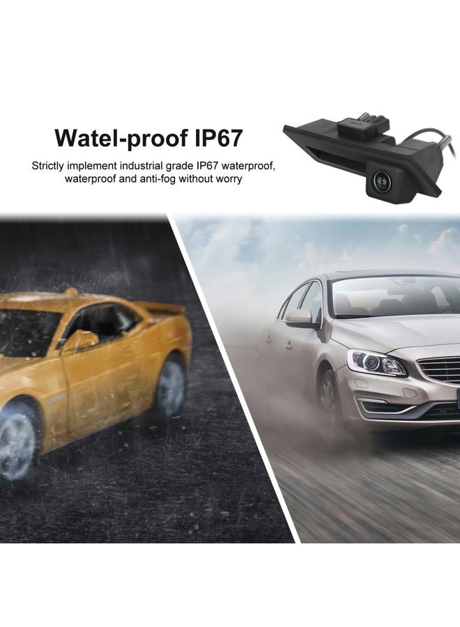 Camecho 170° Car Handle Backup Camera Rear View HD Camera Night Vision Reverse Parking Assistance for Audi for VW Tiguan/Golf/Jetta/Passat/Touran/Touareg/Lavida/Sagitar/Caddy - Image 4
