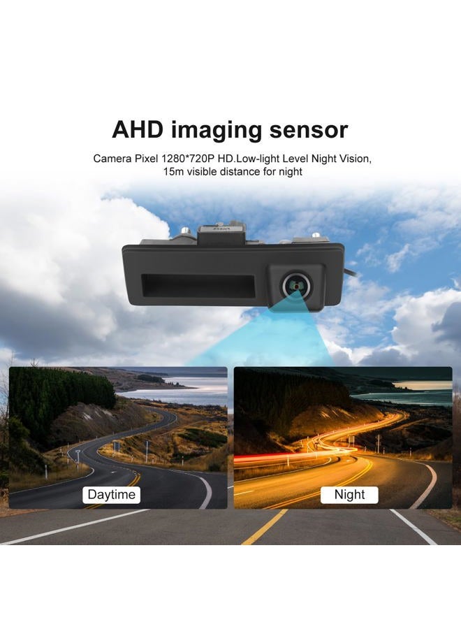 Camecho 170° Car Handle Backup Camera Rear View HD Camera Night Vision Reverse Parking Assistance for Audi for VW Tiguan/Golf/Jetta/Passat/Touran/Touareg/Lavida/Sagitar/Caddy - Image 3