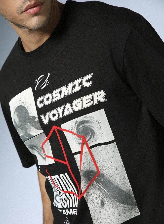 هوبرهولمي Black T-Shirt For Men