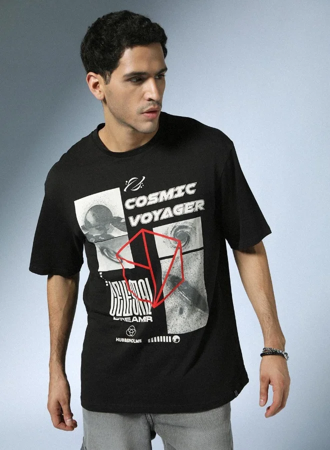 هوبرهولمي Black T-Shirt For Men