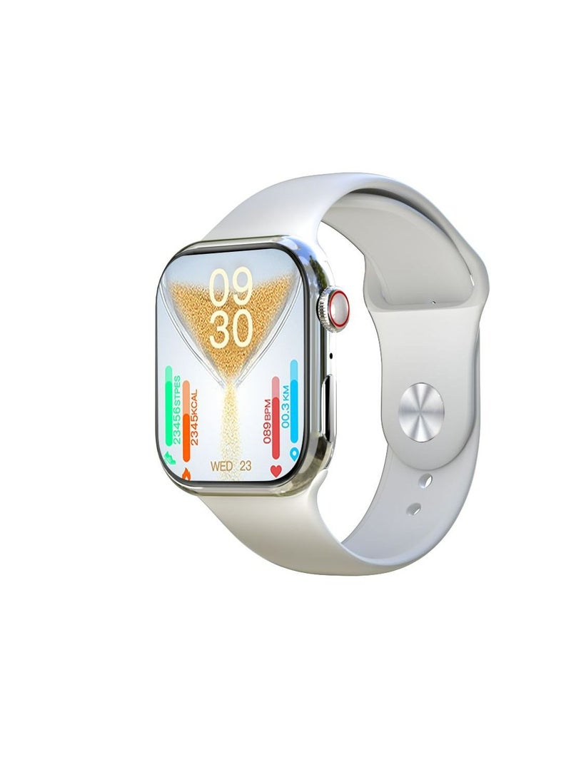 GULFLINK - Smart Watch for Android and iOS Phones Compatible with Apple iPhone and Samsung White - Image 1