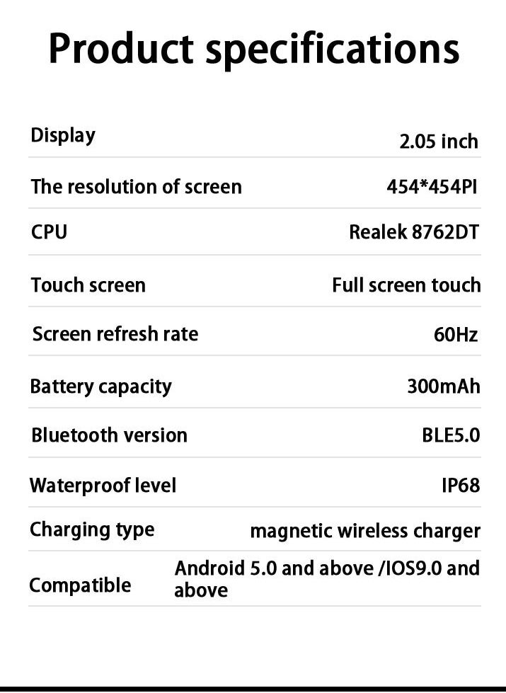 GULFLINK - Smart Watch for Android and iOS Phones Compatible with Apple iPhone and Samsung White - Image 1