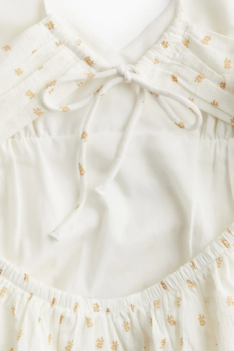 اتش اند ام Open-Back Crêpe Dress