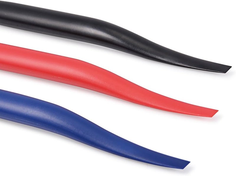 FOSHIO Vinyl Car Wrapping Flexible Micro Squeegee Curves Slot Tint Tool Set 3 in 1 with Different Hardness for Installing Vehicle Wraps and Auto Stickers - Image 5
