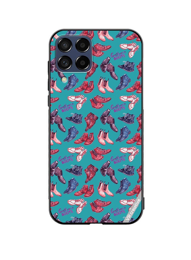 VR CREATIVE Protective Case Cover For Samsung Galaxy M53 Modern Gentlemen`S Boots Collection Design Multicolour - Image 1
