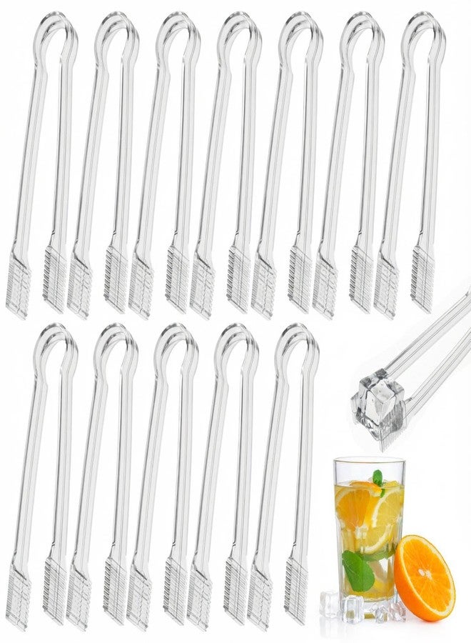R-kay 12 Pack Clear Small Serving Tongs For Buffet - Mini Plastic Tongs For Ice, Candies, Hot And Cold Food - Small Tongs For Appetizers For Parties, Holidays And Gatherings - Image 1