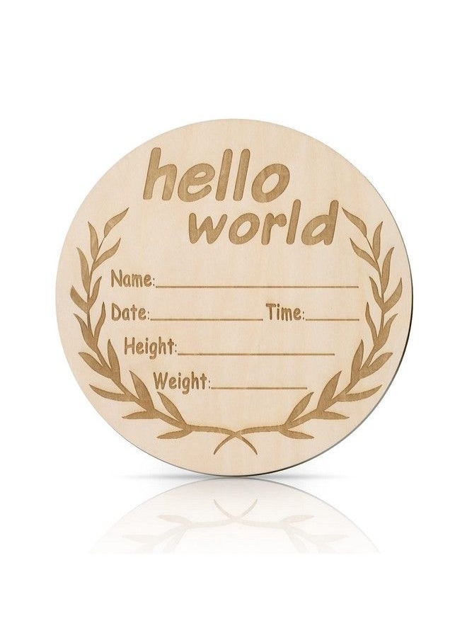 Baby Announcement Sign 5.9 Inch Round Wooden Newborn Welcome Sign New Baby Sign Wooden Baby Announcement Sign For Photo Prop Baby Shower Gift Nursery - pzsku/Z1641CCE7505F6E146C59Z/45/_/1692274158/c8f59a1f-94a6-41d3-a046-96c994d56e12