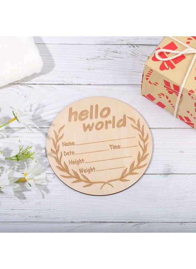 Baby Announcement Sign 5.9 Inch Round Wooden Newborn Welcome Sign New Baby Sign Wooden Baby Announcement Sign For Photo Prop Baby Shower Gift Nursery - pzsku/Z1641CCE7505F6E146C59Z/45/_/1692274172/7dcfe8e0-3197-4ac9-bab6-2f7038f47a8d