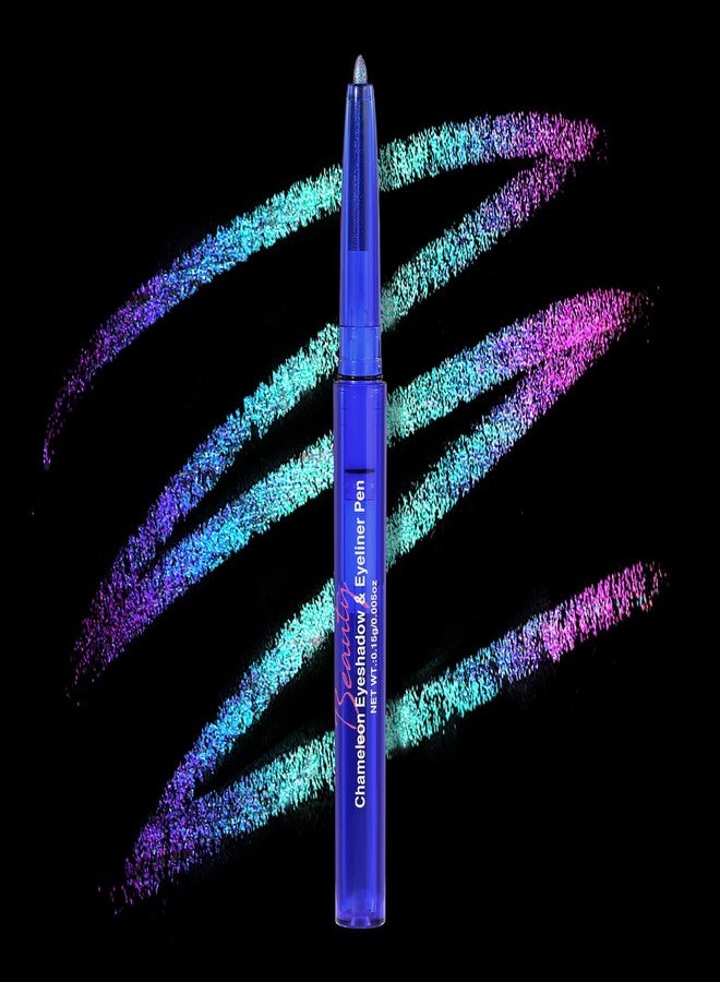 UCANBE Chameleon Eyeshadow & Eyeliner Gel Pencil-Multichrome Shifting Colors Metallic Glitter Eye Makeup,Waterproof Long-Lasting Smudge-Proof Multi-Dimensional Color (Teal Green to Rose Magenta) - Image 1