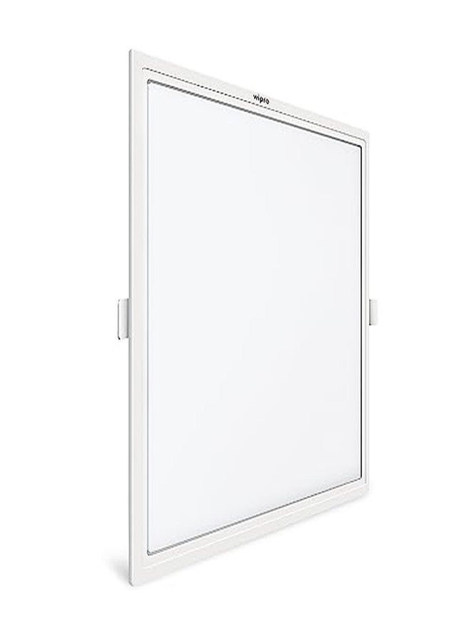 ويبرو لوحة إضاءة LED مربعة الشكل من ويبرو غارنت بقوة 10 واط، بإضاءة بيضاء محايدة (4000 كلفن)، بدون إطار، بتصميم فائق النحافة، إضاءة سفلية غائرة للأسقف المعلقة، إضاءة سقفية من الجبس، فتحة مقاس 130 × 130 مم، عبوة من 4 قطع - Image 4