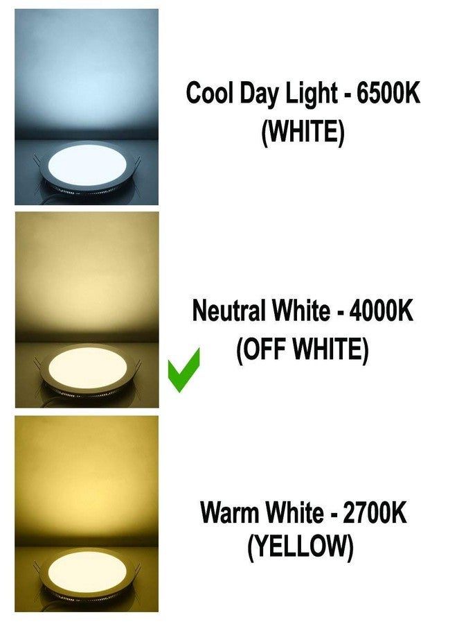 ويبرو لوحة إضاءة LED مربعة الشكل من ويبرو غارنت بقوة 10 واط، بإضاءة بيضاء محايدة (4000 كلفن)، بدون إطار، بتصميم فائق النحافة، إضاءة سفلية غائرة للأسقف المعلقة، إضاءة سقفية من الجبس، فتحة مقاس 130 × 130 مم، عبوة من 4 قطع - Image 2