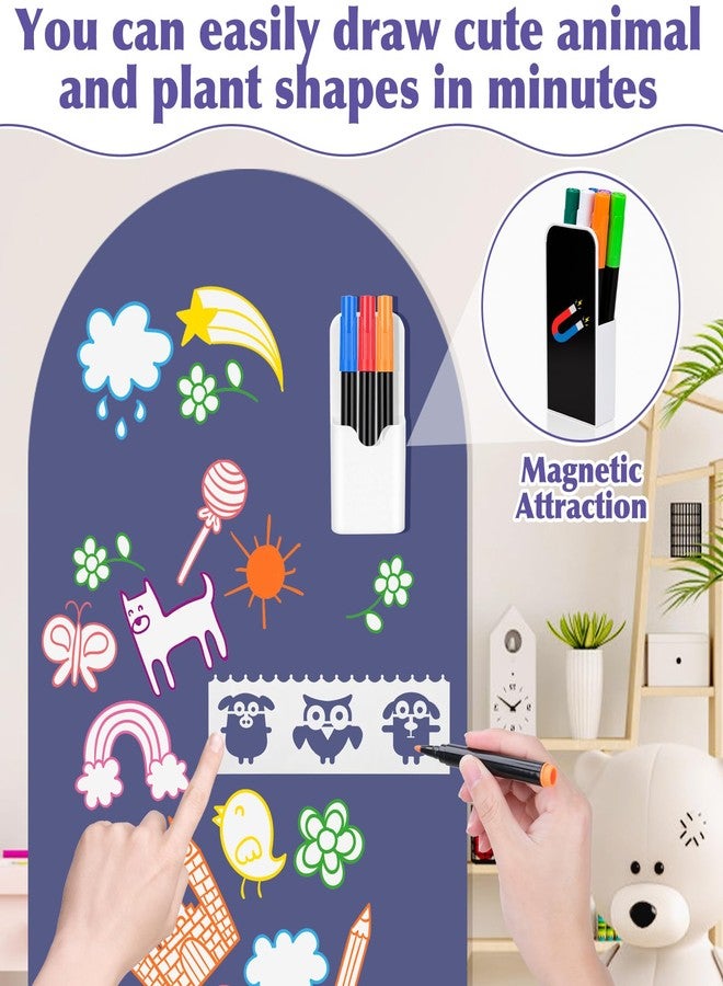 Meetory Magnetic Wall Decal - 47x17 Inch Magnetic Chalkboard for Wall, Magnet Arch Wall Decal for Bedsroom Home - Image 4