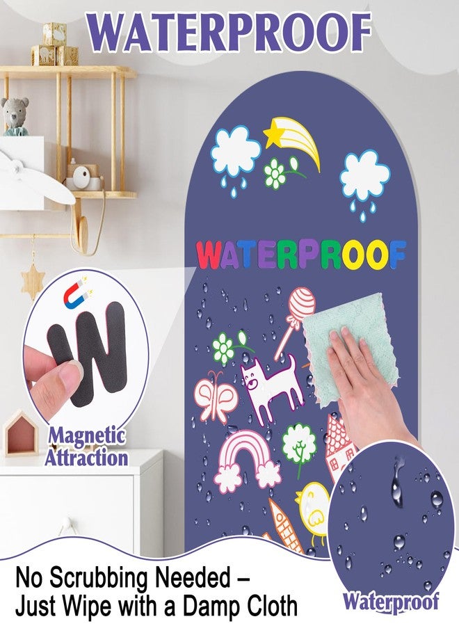 Meetory Magnetic Wall Decal - 47x17 Inch Magnetic Chalkboard for Wall, Magnet Arch Wall Decal for Bedsroom Home - Image 3