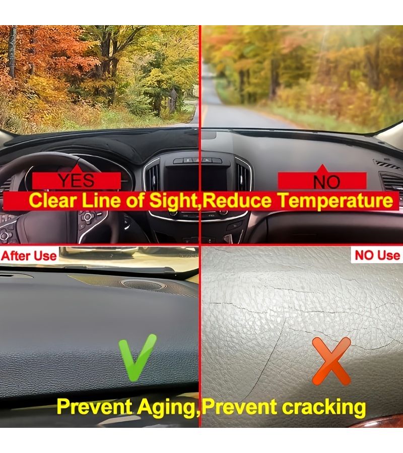 Car Sunshade Pad For Volkswagen T5 Dashboard Sun Visor Left Hand Drive - Image 3