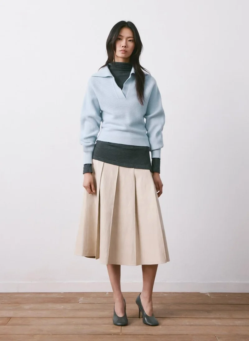 MANGO V-neck knit sweater